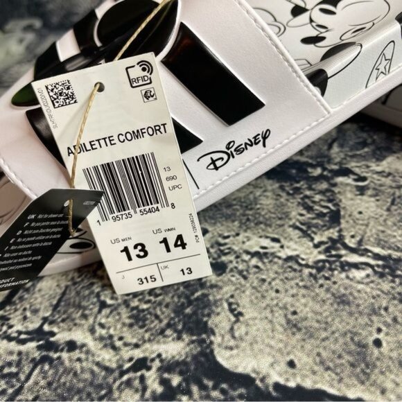 Adidas Disney Mickey Adilette Comfort Slide GW1057 Unisex Mens 13 Womens 14 - Picture 2 of 8